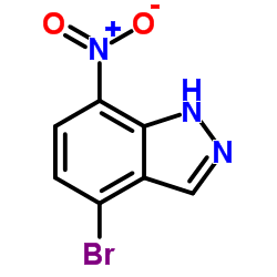 4-Bromo-7-nitro-1H-indazole structure