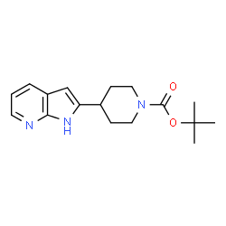 tert-butyl 4-(1H-pyrrolo[2,3-b]pyridin-2-yl)piperidine-1-carboxylate Structure