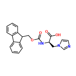 FMOC-BETA-IMIDAZOLYL-D-ALA structure