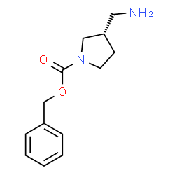 (R)-1-Cbz-3-(aminomethyl)pyrrolidine结构式