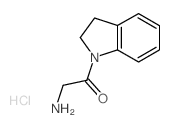 2-Amino-1-(2,3-dihydro-1H-indol-1-yl)-1-ethanonehydrochloride结构式