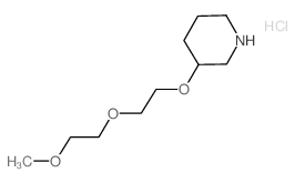 2-(2-Methoxyethoxy)ethyl 3-piperidinyl ether hydrochloride结构式