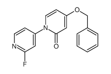 4-(BENZYLOXY)-1-(2-FLUOROPYRIDIN-4-YL)PYRIDIN-2(1H)-ONE Structure
