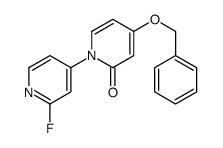 4-(BENZYLOXY)-1-(2-FLUOROPYRIDIN-4-YL)PYRIDIN-2(1H)-ONE结构式