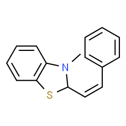 Benzothiazole, 2,3-dihydro-3-methyl-2-(2-phenylethenyl)-, (Z)- (9CI) structure