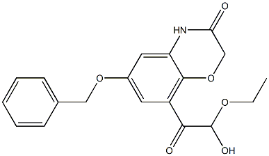6-benzyloxy-8-(2-ethoxy-2-hydroxy-acetyl)-4H-benzo[1,4]oxazin-3-one Structure