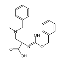 (S)-3-(BENZYL(METHYL)AMINO)-2-(BENZYLOXYCARBONYLAMINO)PROPANOIC ACID structure