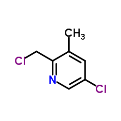 5-Chloro-2-chloromethyl-3-Methyl-pyridine结构式