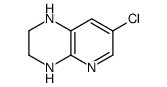 7-chloro-1,2,3,4-tetrahydropyrido[2,3-b]pyrazine结构式