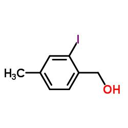 (2-Iodo-4-methylphenyl)methanol Structure