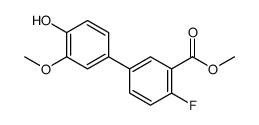 methyl 2-fluoro-5-(4-hydroxy-3-methoxyphenyl)benzoate Structure