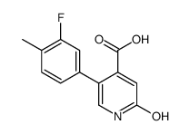 5-(3-fluoro-4-methylphenyl)-2-oxo-1H-pyridine-4-carboxylic acid结构式