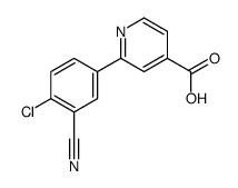 2-(4-chloro-3-cyanophenyl)pyridine-4-carboxylic acid结构式