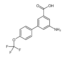 3-amino-5-[4-(trifluoromethoxy)phenyl]benzoic acid Structure