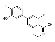 N-ethyl-2-fluoro-4-(4-fluoro-3-hydroxyphenyl)benzamide结构式