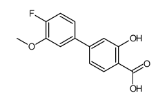 4-(4-fluoro-3-methoxyphenyl)-2-hydroxybenzoic acid结构式