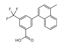3-(4-methylnaphthalen-1-yl)-5-(trifluoromethyl)benzoic acid结构式