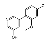 5-(4-chloro-2-methoxyphenyl)pyridin-3-ol结构式