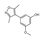 3-(3,5-dimethyl-1,2-oxazol-4-yl)-5-methoxyphenol结构式