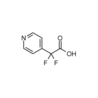 2,2-Difluoro-2-(pyridin-4-yl)acetic acid structure