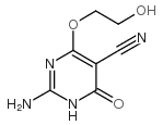 2-AMINO-4-(2-HYDROXYETHOXY)-6-OXO-1,6-DIHYDROPYRIMIDINE-5-CARBONITRILE结构式