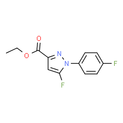 ETHYL5-FLUORO-1-(4-FLUOROPHENYL)-1H-PYRAZOLE-3-CARBOXYLATE structure