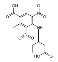4-(1-carboxybutan-2-ylamino)-2-methyl-3,5-dinitrobenzoic acid Structure