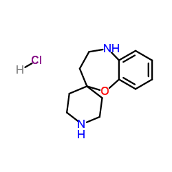 Spiro[1,5-benzoxazepine-2(3H),4'-piperidine], 4,5-dihydro-, hydrochloride structure