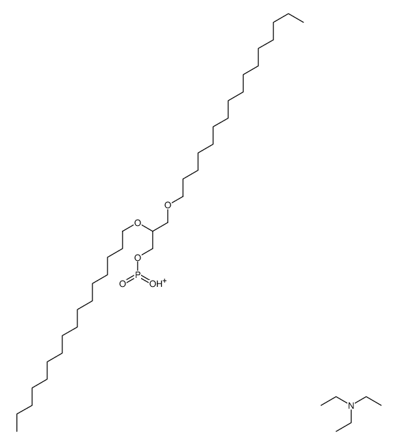 triethylammonium 1,2-di-O-hexadecyl-glycero-3-H-phosphonate结构式