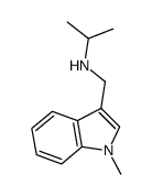 Isopropyl-(1-methyl-1H-indol-3-ylmethyl)-amine结构式