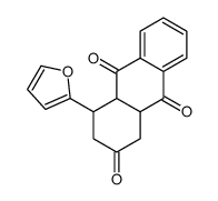 4-(furan-2-yl)-3,4,4a,9a-tetrahydro-1H-anthracene-2,9,10-trione结构式
