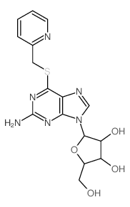 Guanosine,6-S-(2-pyridinylmethyl)-6-thio- (9CI) structure