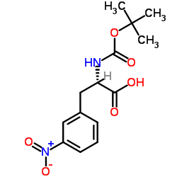 BOC-L-3-硝基苯丙氨酸结构式