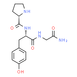 prolyl-tyrosyl-glycinamide Structure