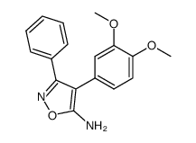 5-Amino-3-phenyl-4-(3,4-dimethoxyphenyl)isoxazole结构式