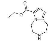 ethyl 6,7,8,9-tetrahydro-5H-imidazo[1,2-d][1,4]diazepine-3-carboxylate结构式