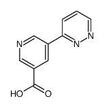 5-pyridazin-3-ylpyridine-3-carboxylic acid Structure