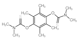 Carbamothioicacid, dimethyl-, O,O'-(2,3,5,6-tetramethyl-1,4-phenylene) ester (9CI)结构式
