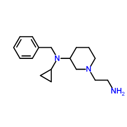 1-(2-Aminoethyl)-N-benzyl-N-cyclopropyl-3-piperidinamine结构式