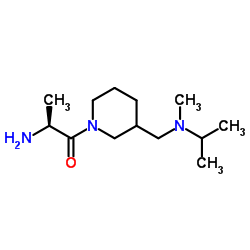 (2S)-2-Amino-1-(3-{[isopropyl(methyl)amino]methyl}-1-piperidinyl)-1-propanone Structure