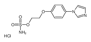 2-(4-imidazol-1-ylphenoxy)ethyl sulfamate,hydrochloride Structure