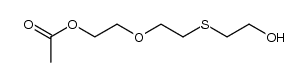 2-(2-((2-hydroxyethyl)thio)ethoxy)ethyl acetate结构式