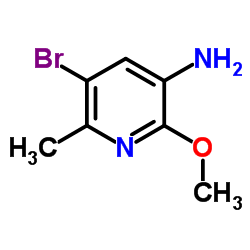 5-Bromo-2-methoxy-6-methyl-3-pyridinamine Structure