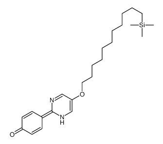 4-[5-(11-trimethylsilylundecoxy)-1H-pyrimidin-2-ylidene]cyclohexa-2,5-dien-1-one Structure