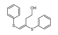 3,4-bis(phenylsulfanyl)but-3-en-1-ol结构式