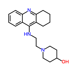 1-[2-(1,2,3,4-Tetrahydro-9-acridinylamino)ethyl]-4-piperidinol Structure