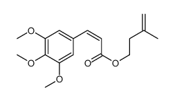 3-methylbut-3-enyl 3-(3,4,5-trimethoxyphenyl)prop-2-enoate Structure