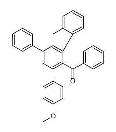 [3-(4-methoxyphenyl)-1-phenyl-9H-fluoren-4-yl]-phenylmethanone Structure