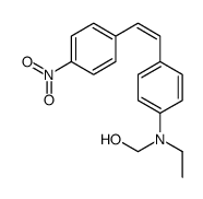 [N-ethyl-4-[2-(4-nitrophenyl)ethenyl]anilino]methanol Structure
