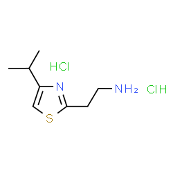 [2-(4-Isopropyl-1,3-thiazol-2-yl)ethyl]amine dihydrochloride structure